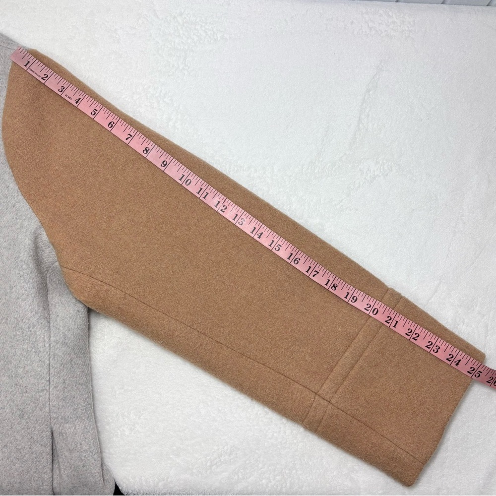 J.Crew Colorblock City Coat Wool Blend  Gray Brown Black Size‎ 22 - Picture 12 of 16